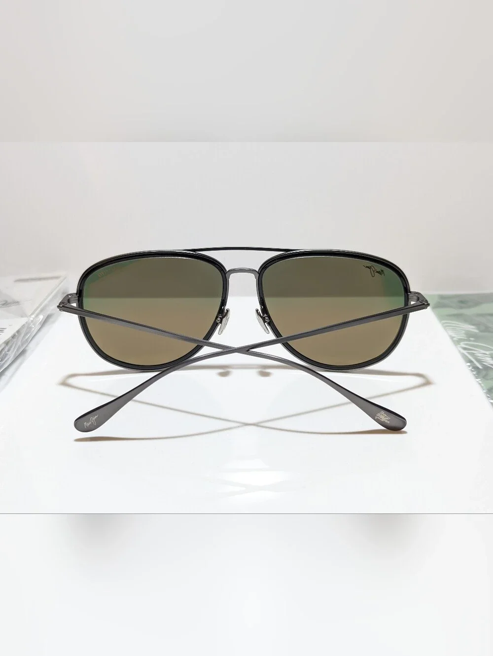 NEW Maui Jim Fair Winds Dark Gunmetal Polarized Hawaii Lava Sunglass RM554-02UTD
